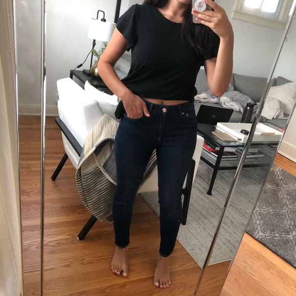 H&M Denim - H&M Skinny Regular Waist Dark Blue Jeans
